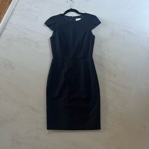 J crew factory suit dress size 00 navy blue